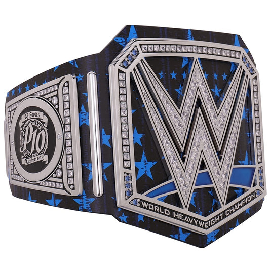 AJ Styles World Heavyweight Championship Belt Replica – Blue Star Title Collectible