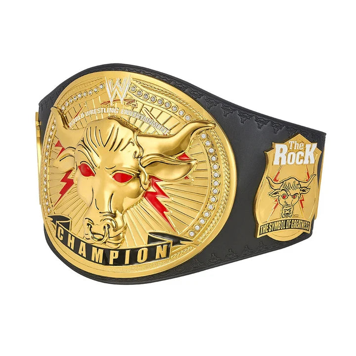 The Rock Brahma Bull WWE World Heavy Championship Belt