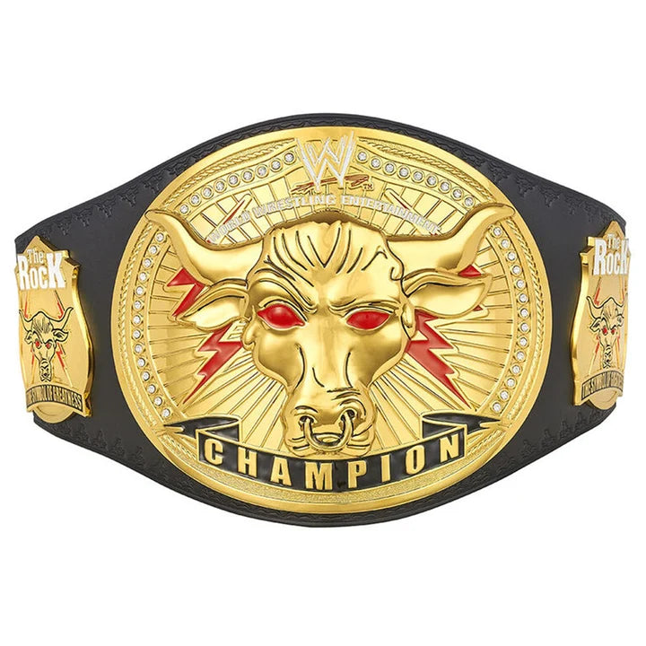 The Rock Brahma Bull WWE World Heavy Championship Belt