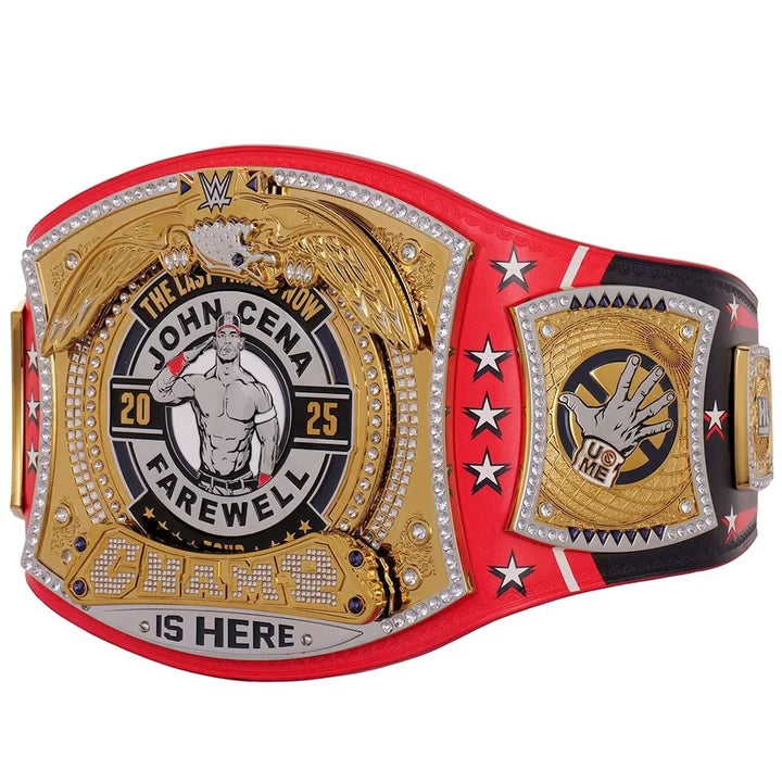 John Cena Farewell 2025 Washington Spinner Championship Replica Title Belt