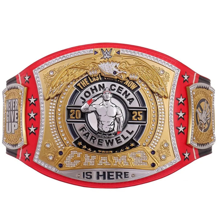 John Cena Farewell 2025 Washington Spinner Championship Replica Title Belt