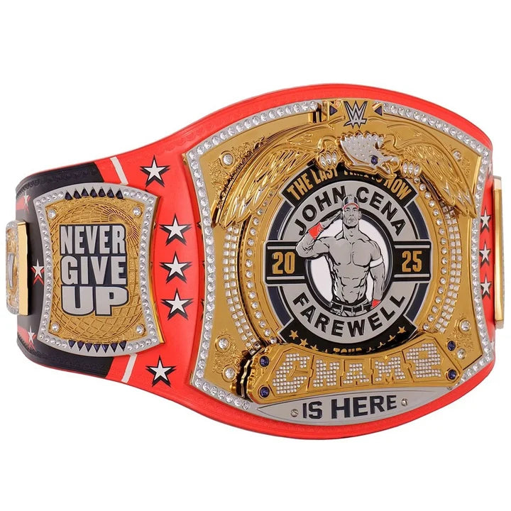 John Cena Farewell 2025 Washington Spinner Championship Replica Title Belt