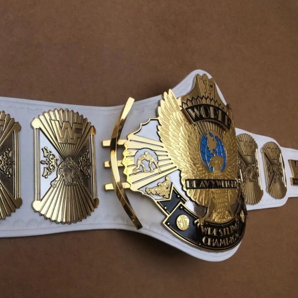 WHITE WINGED EAGLE DUAL PLATED CNC HD CHAMPIONSHIP BELT