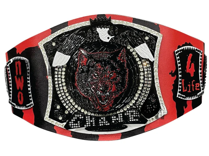 Custom NWO Wolfpack Spinner World Heavyweight Replica Championship Belt