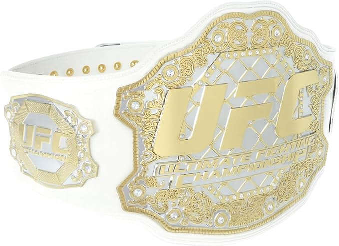 UFC White Championship Title Belt Replica Belt Champions Forge