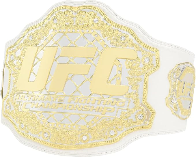 UFC White Championship Title Belt Replica Belt Champions Forge