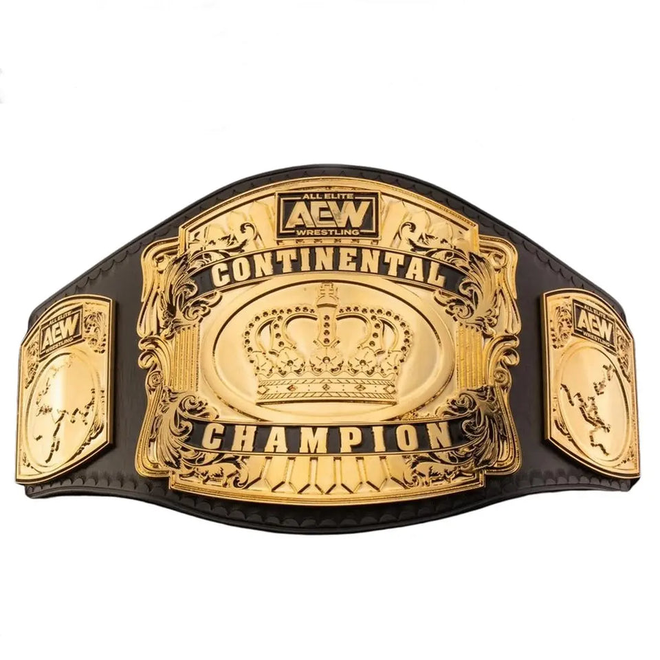 AEW Continental Champion Replica Belt – Gold Wrestling Title