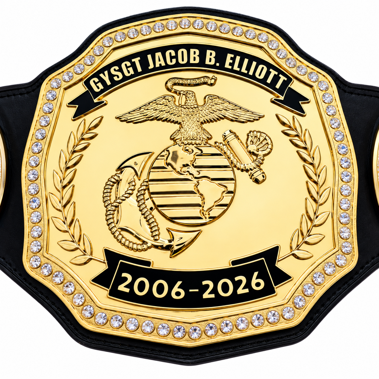 Retirement Championship Belt - USMC Service Recognition Award