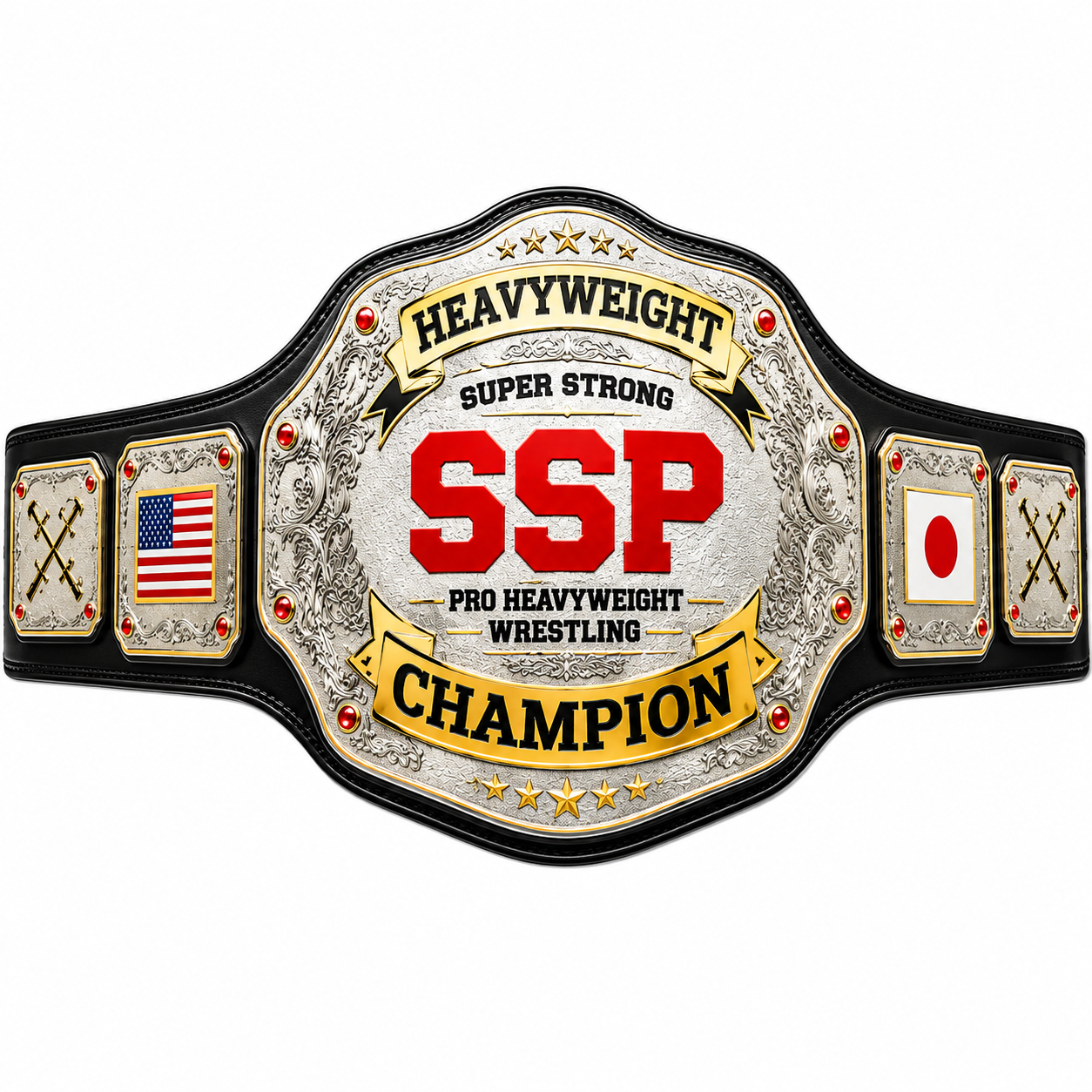 Custom Wrestling Championship Belts for Professional Federations