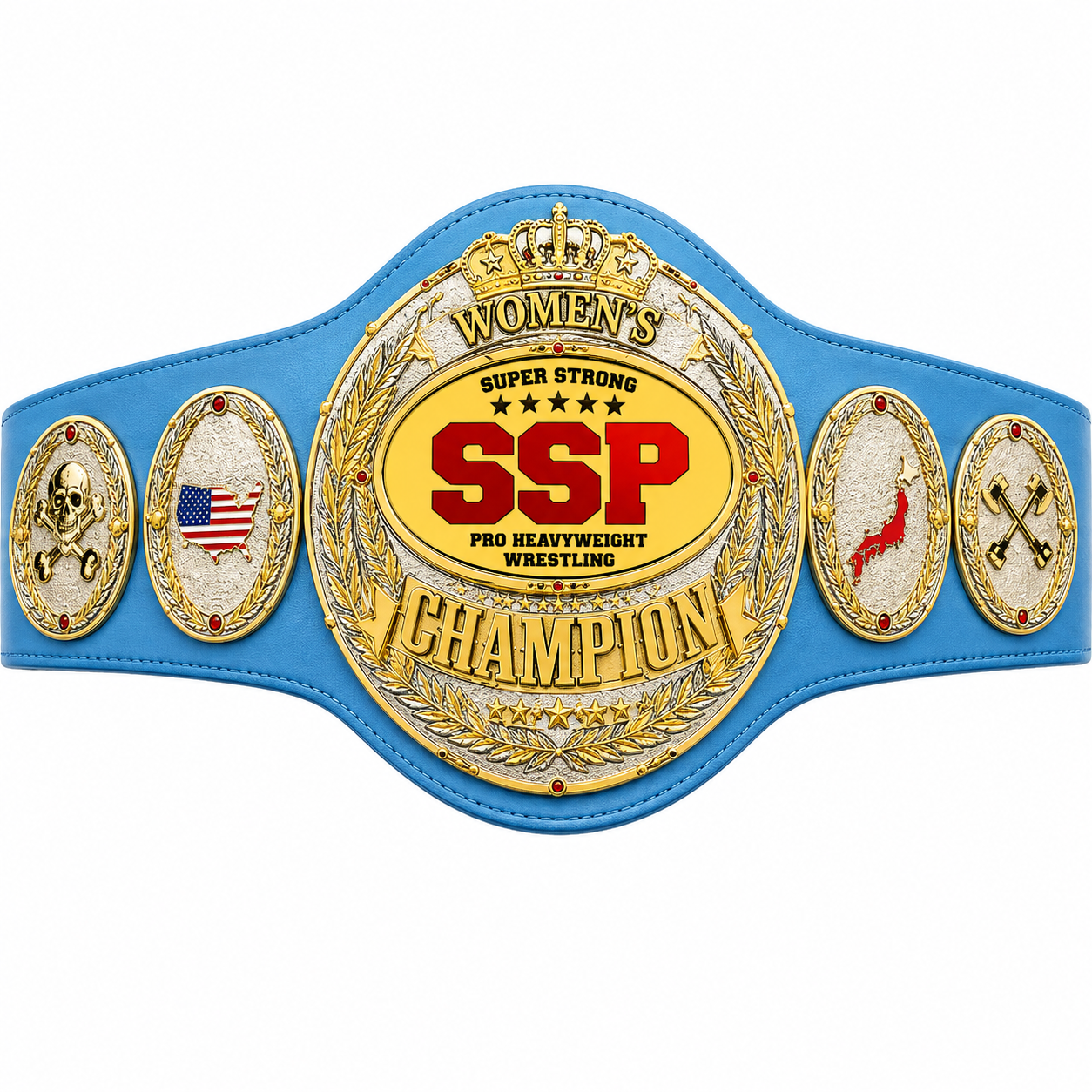 Custom Wrestling Championship Belts for Professional Federations