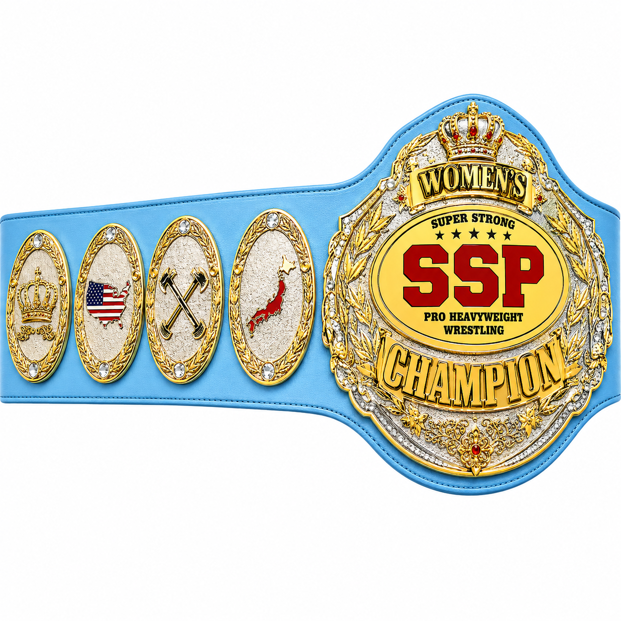 Custom Wrestling Championship Belts for Professional Federations