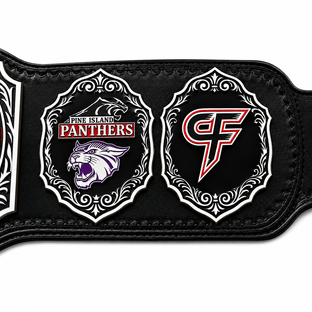 Personalized School Wrestling Championship Belt
