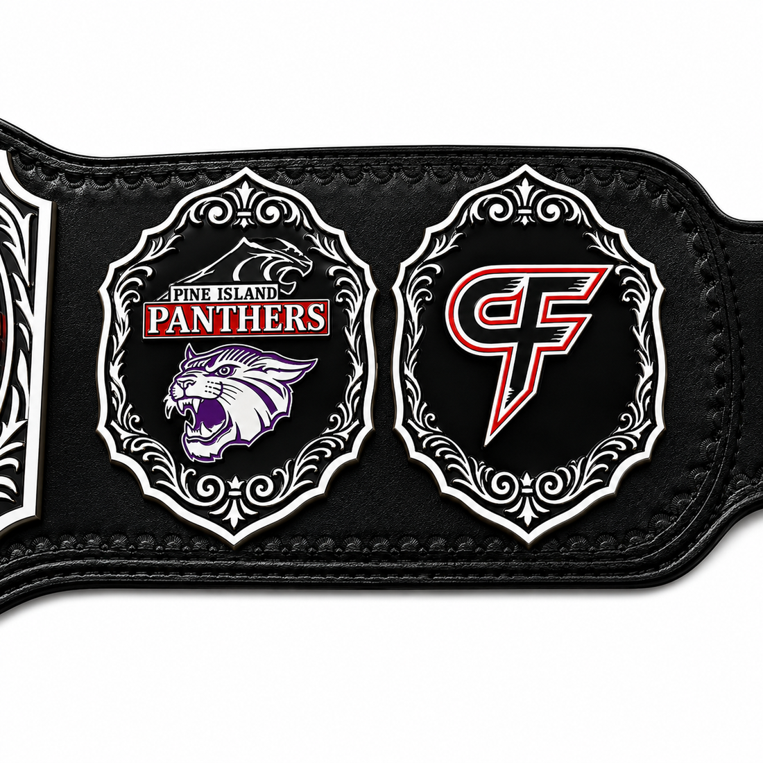 Personalized School Wrestling Championship Belt