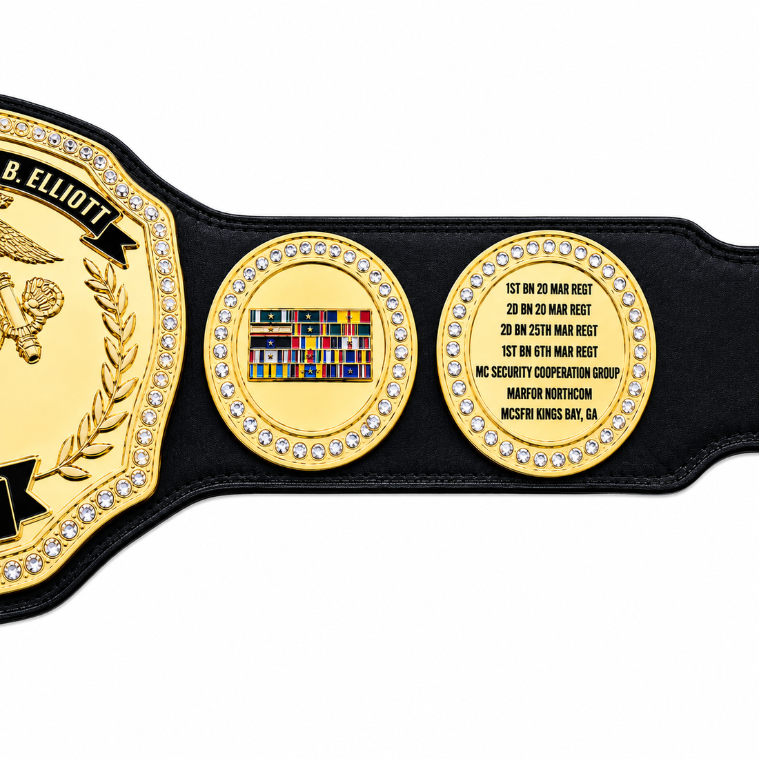 Retirement Championship Belt - USMC Service Recognition Award