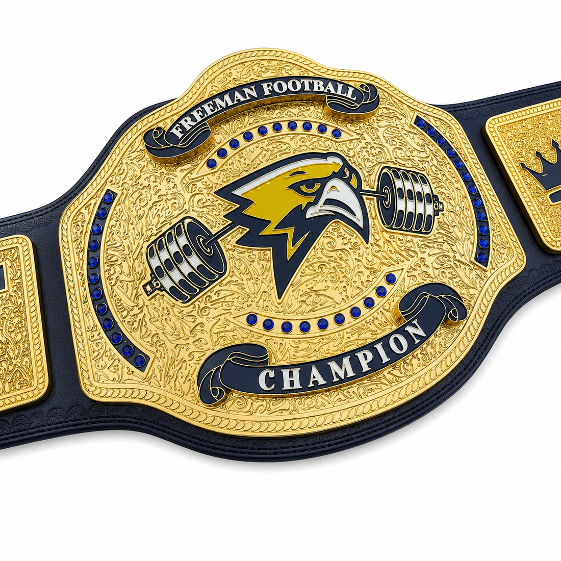 Custom High School Football Title Belt