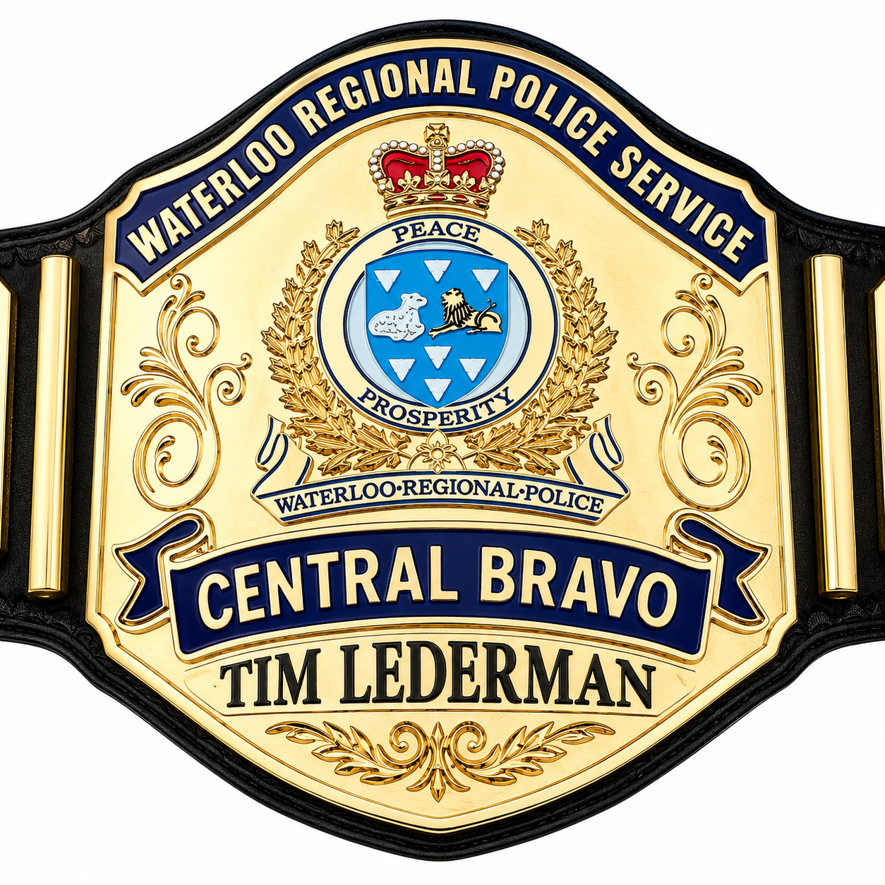 Custom Police Service Championship Belt