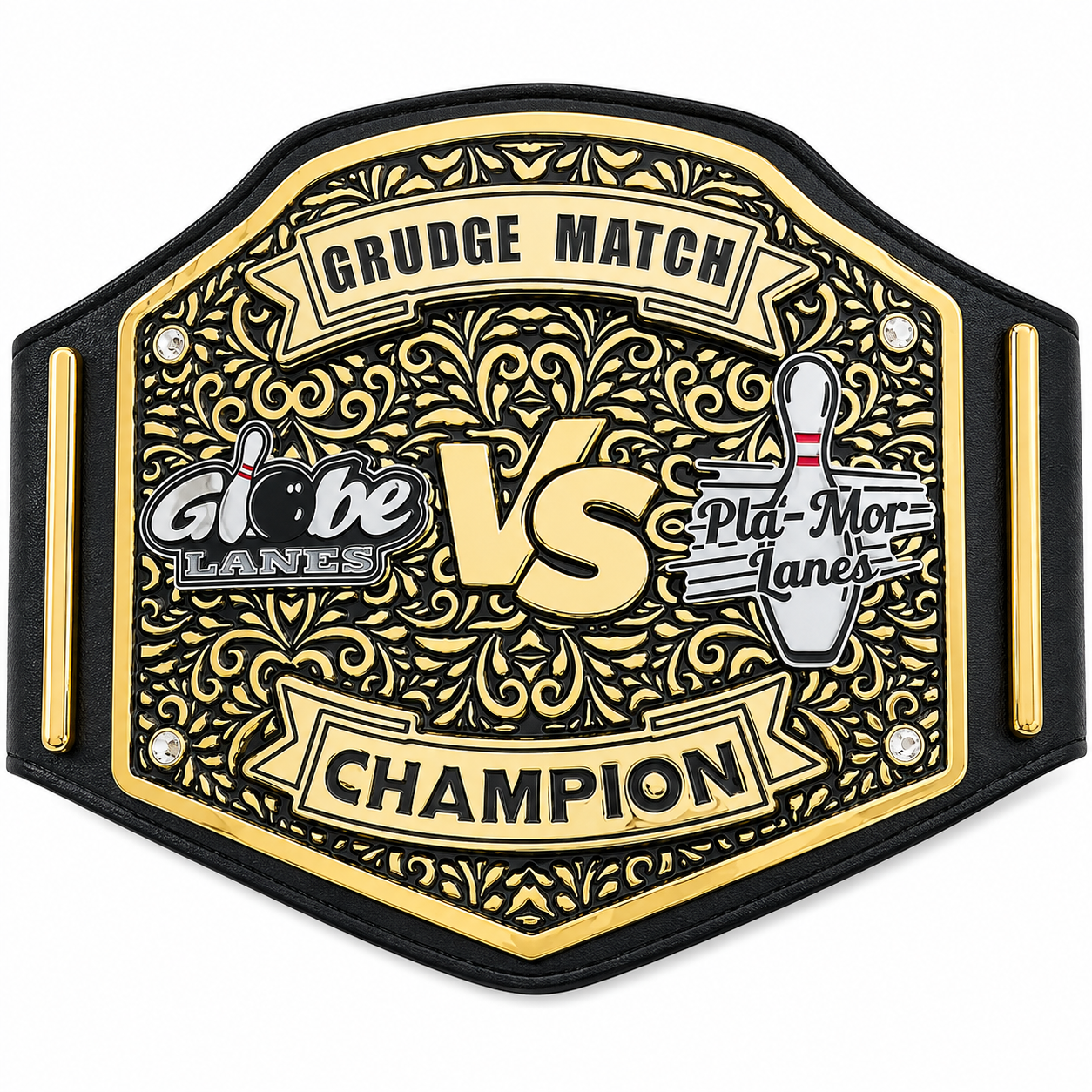 Grudge Match Champion Belt - Custom Bowling Showdown Title