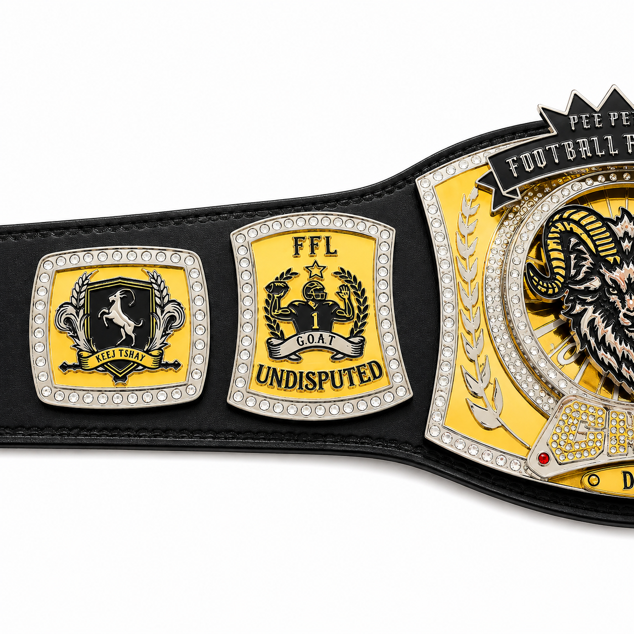Gridiron Dominion Trophy Belt - Ultimate Prize for Fantasy Football Legends