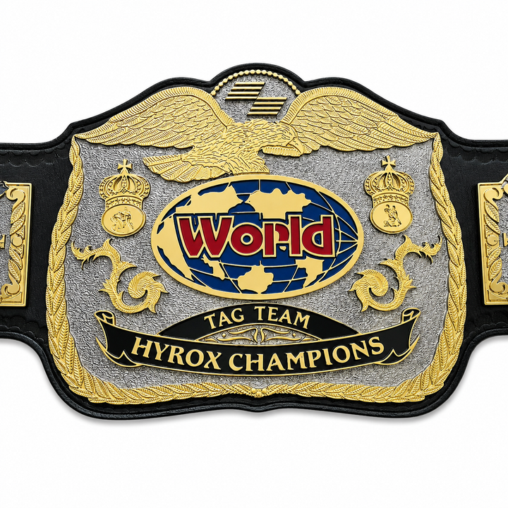 Tag Team World Fitness Championship Belts — Made for HYROX Competition