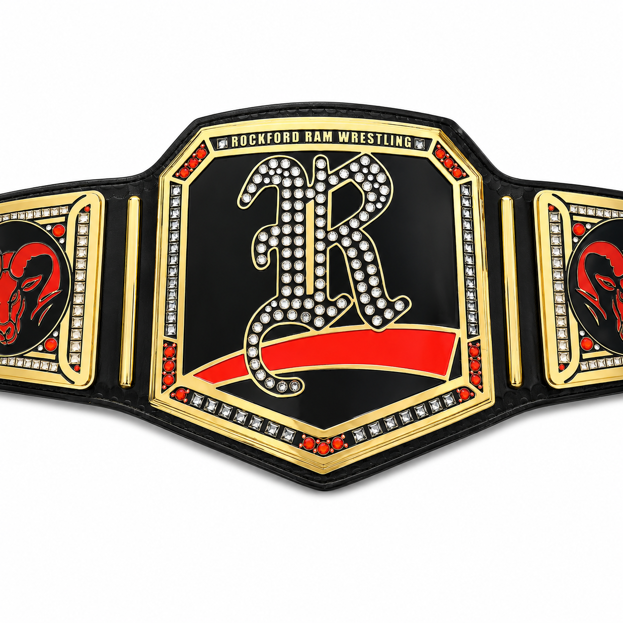 Elite Custom Championship Belt for Rockford Ram Wrestling