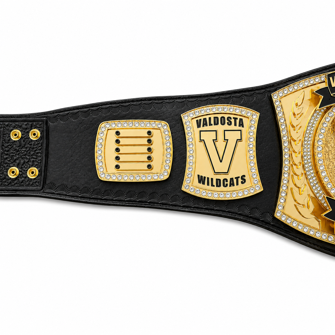 Custom School Attendance Champion Belt — Valdosta Wildcats Edition