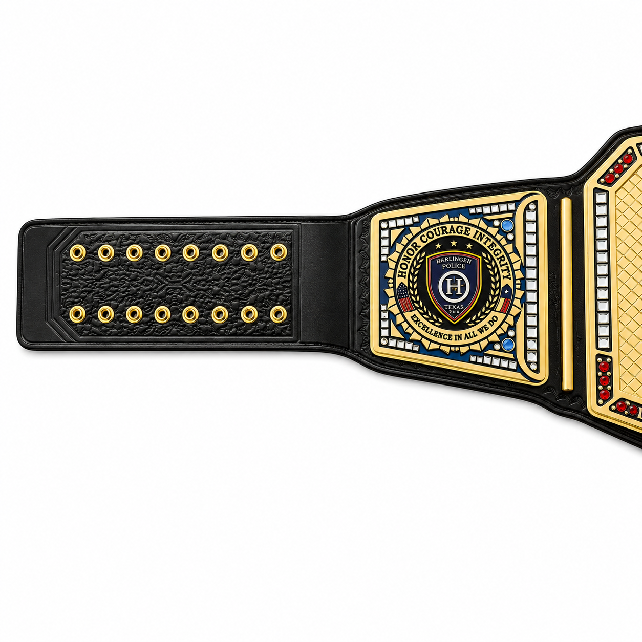 Harlingen Police Department Custom Performance Championship Belt
