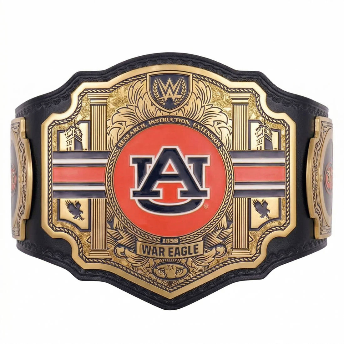 Auburn Tigers WWE Legacy Title Belt Black Strap