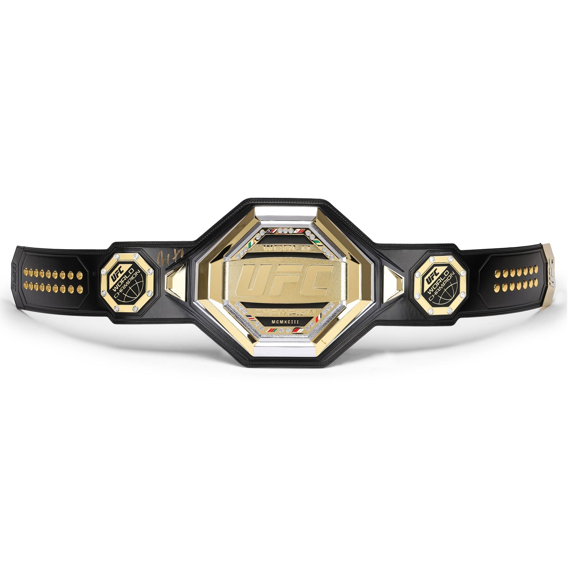 Max Holloway Signed 1-of-1 UFC Legacy Championship Replica Belt Champions Forge