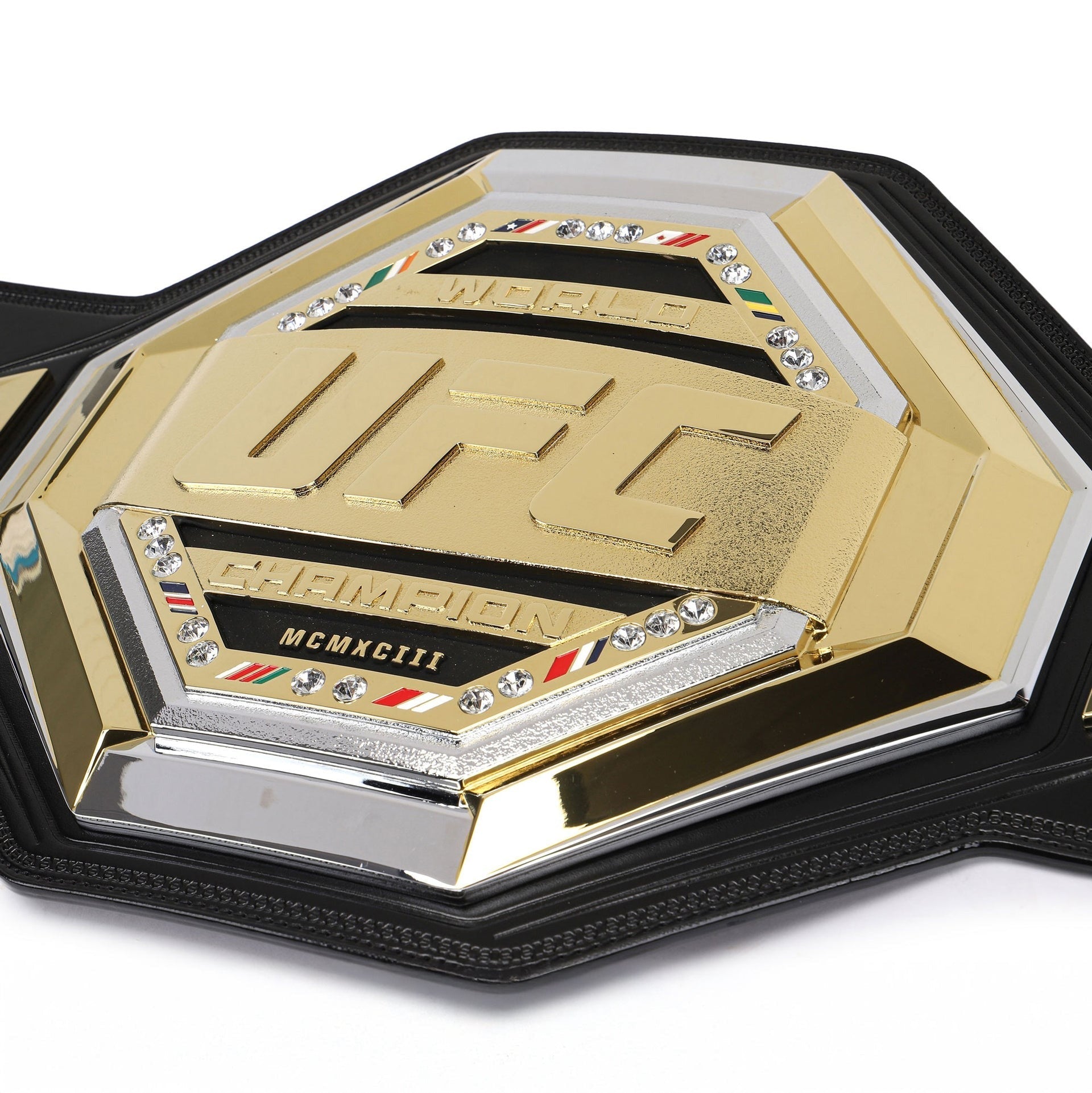 Israel Adesanya Signed UFC Legacy Championship Replica Belt Champions Forge