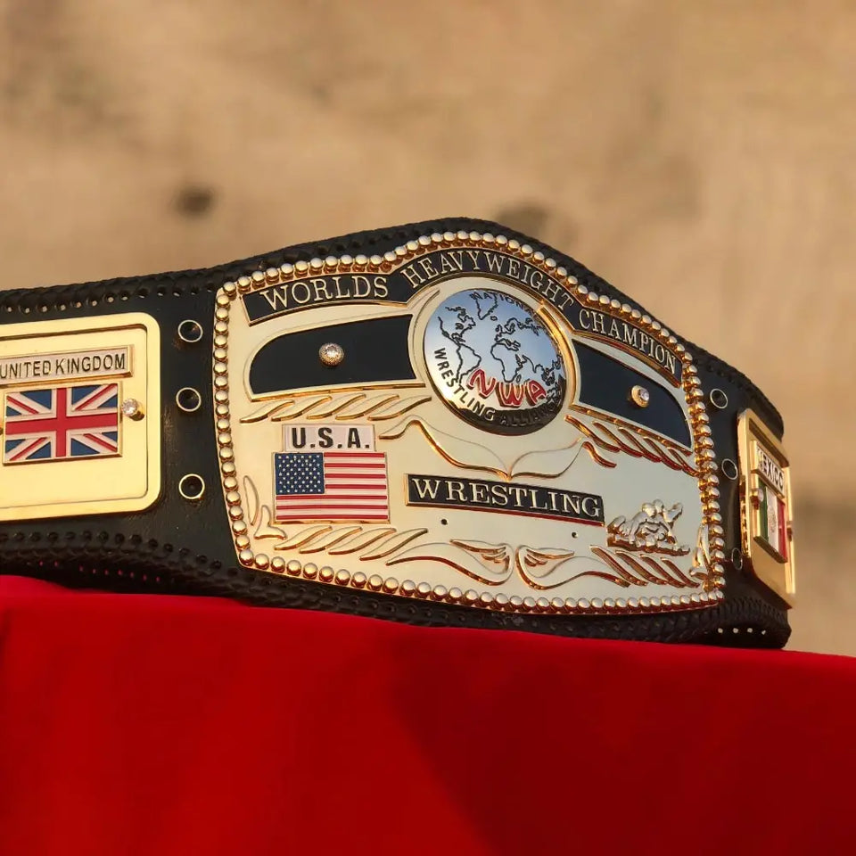 NWA Premium Domed Globe CNC Championship Belt
