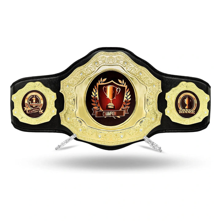 Real Leather Adult Size Die-Cast Championship Belt