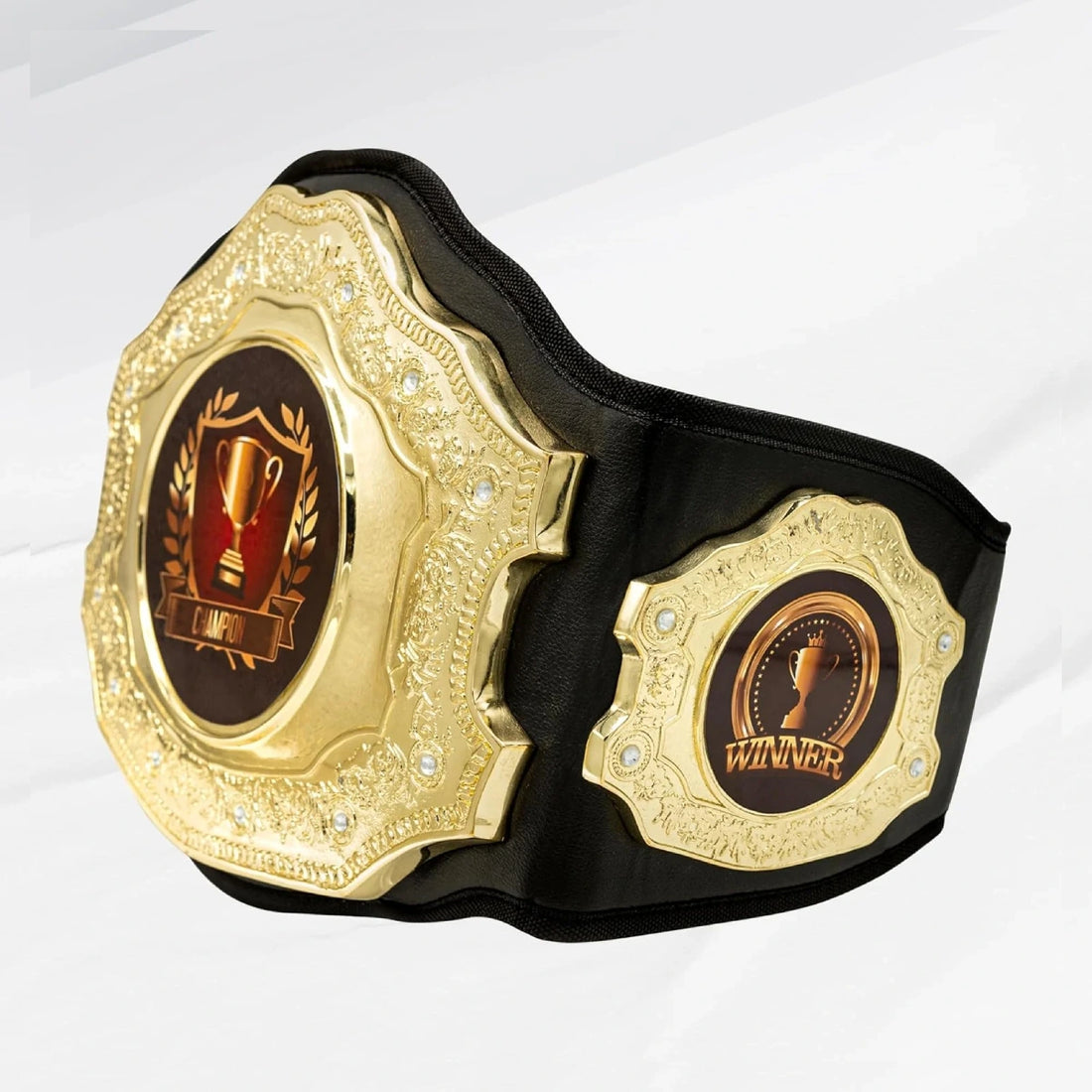 Real Leather Adult Size Die-Cast Championship Belt
