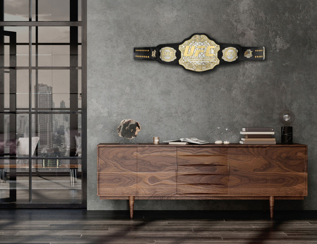 Joanna Jedrzejczyk Signed UFC Classic Championship Replica Belt Champions Forge