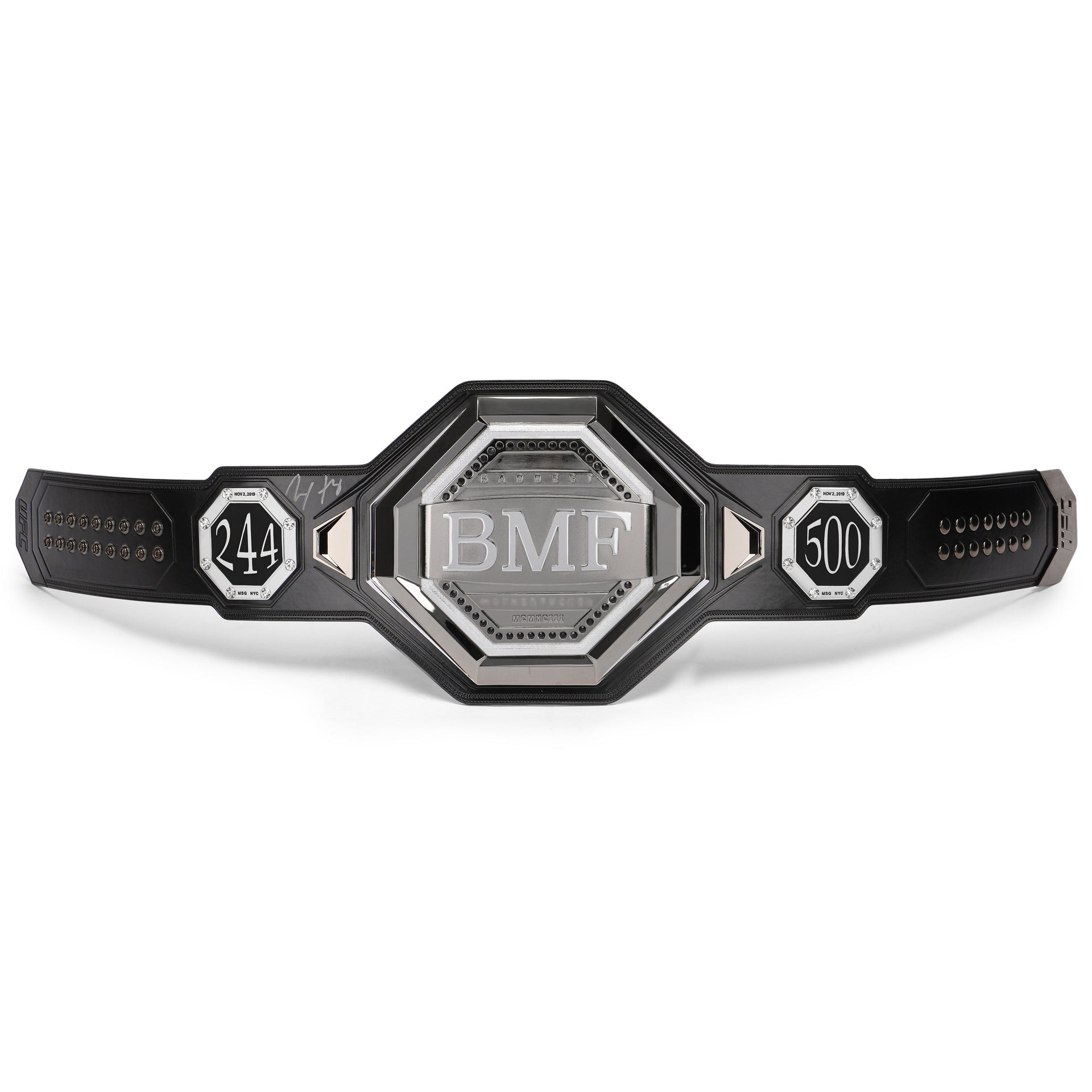 Max Holloway Signed 1-of-1 UFC Legacy Championship Replica Belt Champions Forge