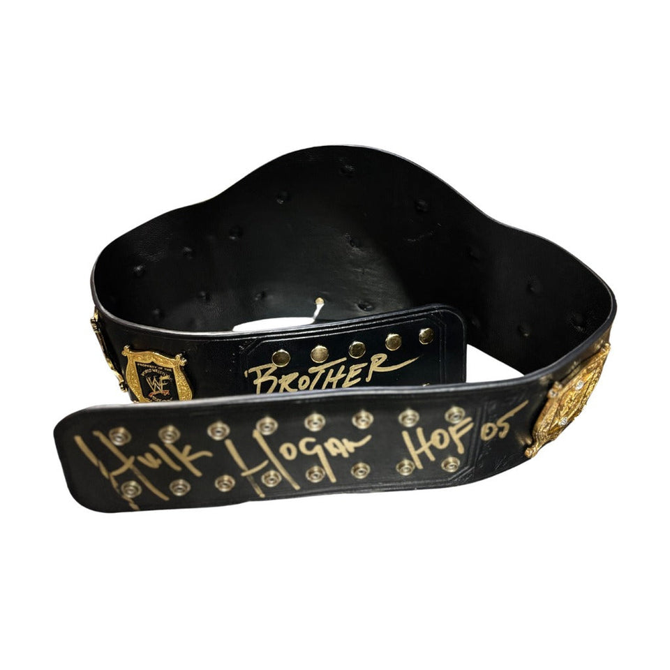 Hulk Hogan Undisputed World Heavyweight Championship Belt Replica Autographed