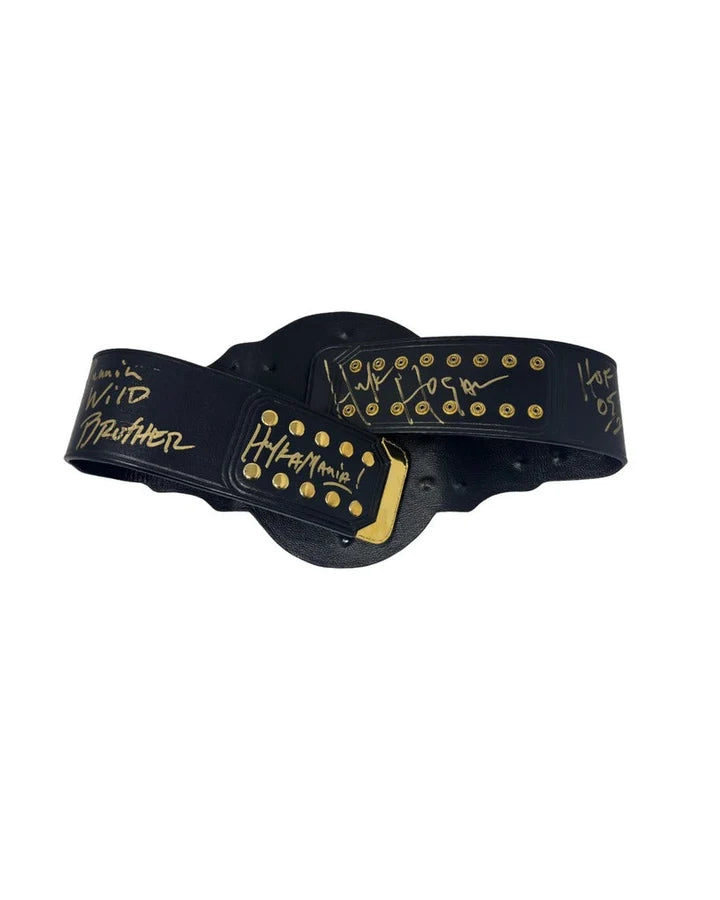 Hulk Hogan Mystery belt autographed Championship Title Belt