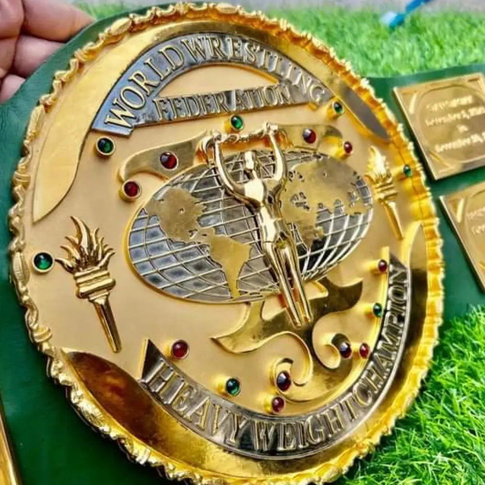 WWF BIG GREEN 3D CNC CHAMPIONSHIP BELT