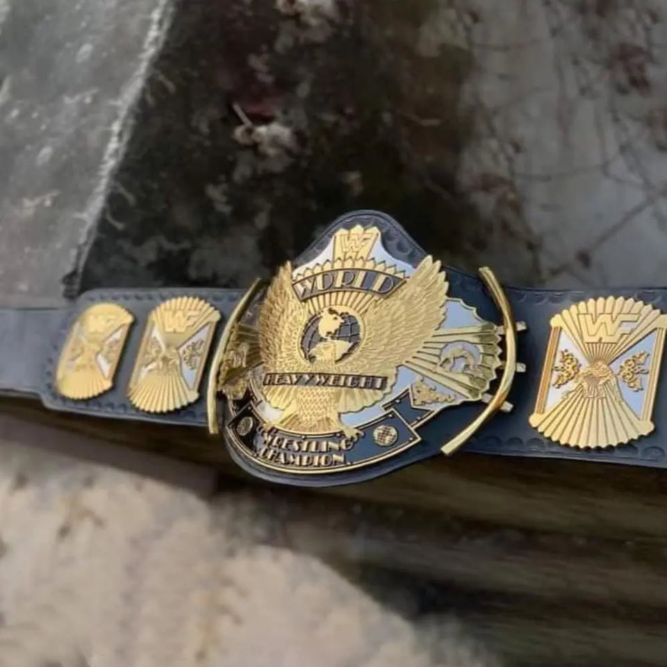 WWF Winged Eagle Dual Plated CNC HD Championship Belt