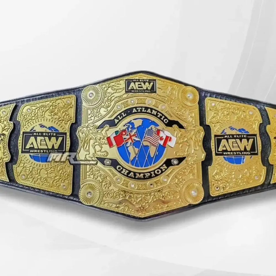 AEW All Atlantic Championship World Wide Wrestling Championship Belt