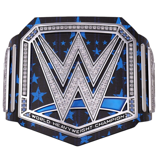 AJ Styles World Heavyweight Championship Belt Replica – Blue Star Title Collectible