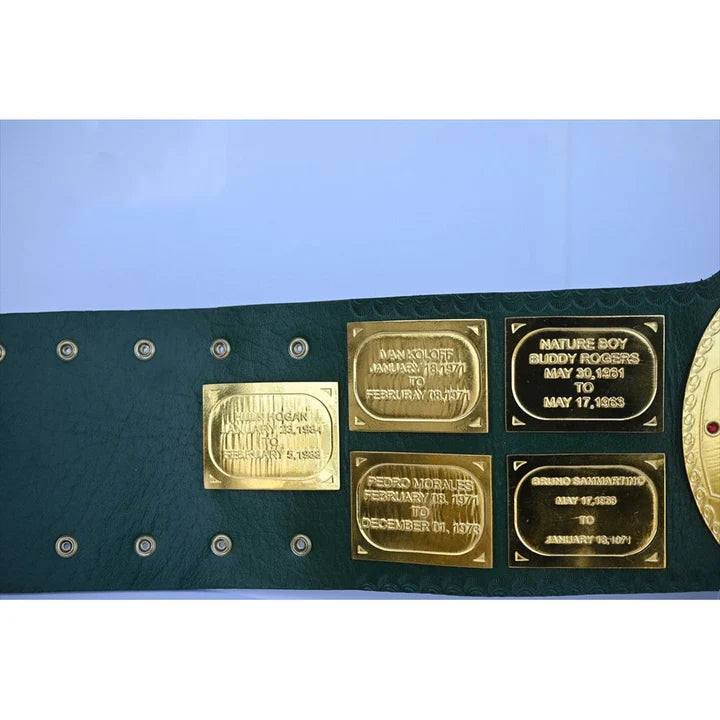 Big Green Belt WWE replica by Championship Belts Online