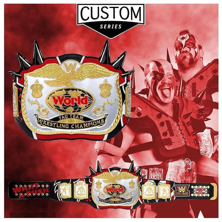 The Legion Of Doom aka the Road WARRIORS Custom Series Tag team Title belt