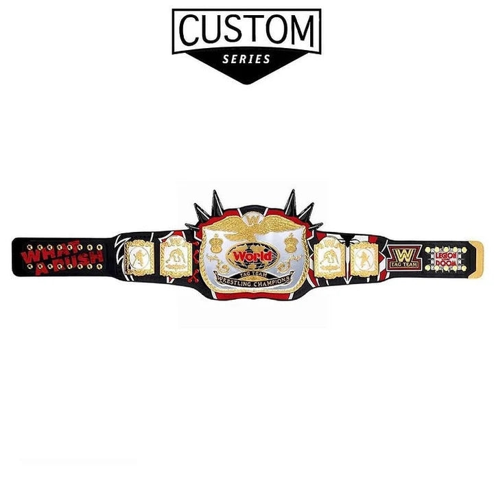The Legion Of Doom aka the Road WARRIORS Custom Series Tag team Title belt