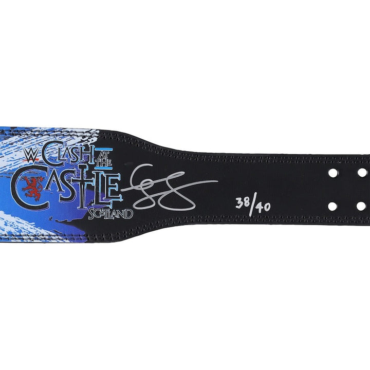 Cody Rhodes WWE Autographed 2024 Clash at the Castle Scotland Weight Belt – Limited Edition of 40