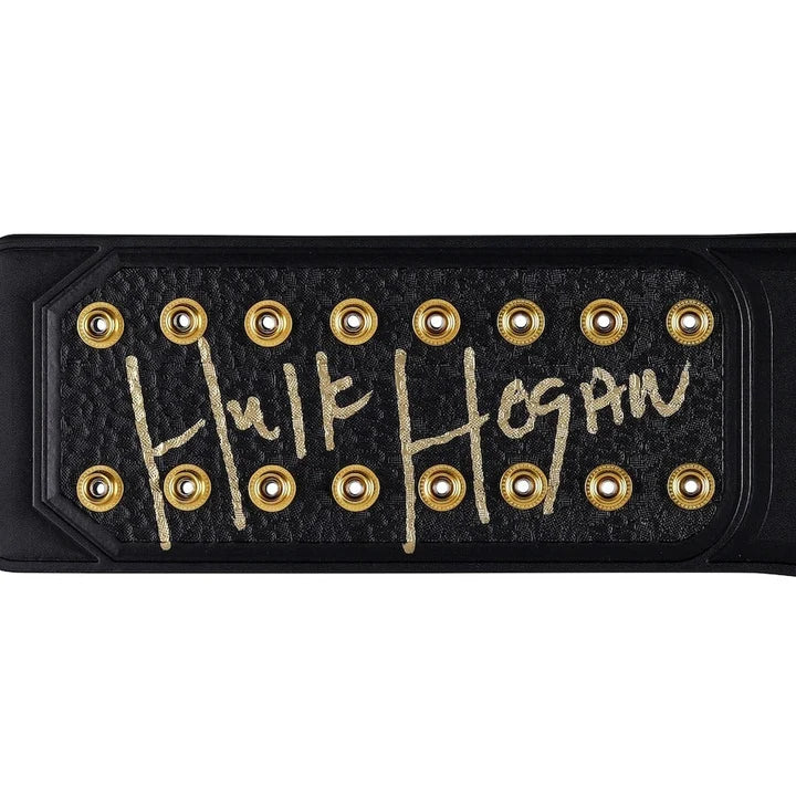 Hulk Hogan WWE Autographed Winged Eagle Replica Title Belt