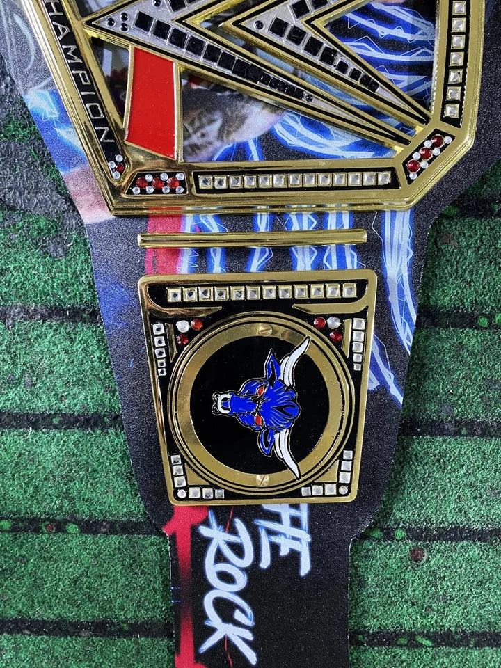 The Rock Custom Undisputed World Wrestling Championship Belt