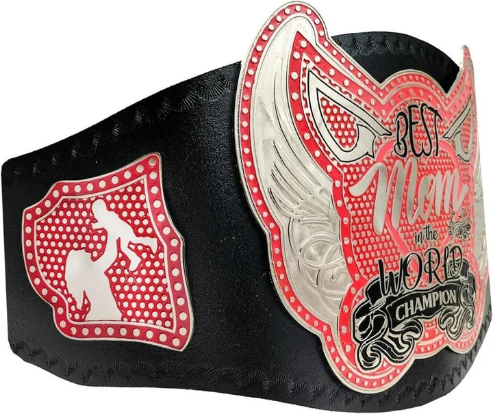 World Greatest Mom Wrestling Championship belt
