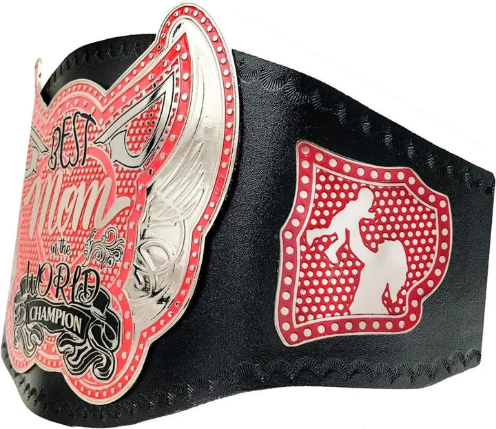 World Greatest Mom Wrestling Championship belt