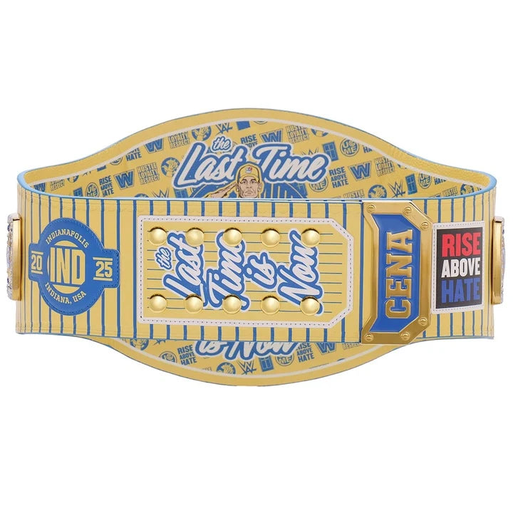 John Cena Farewell Tour 2025 Indianapolis Spinner Championship Replica Title Belt