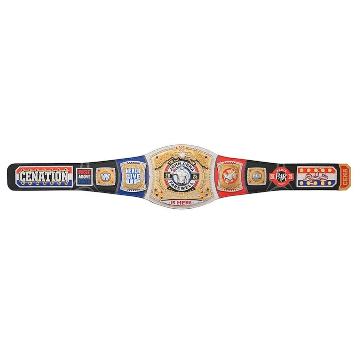 John Cena Farewell Tour 2025 Paris Spinner Championship Replica Title Belt